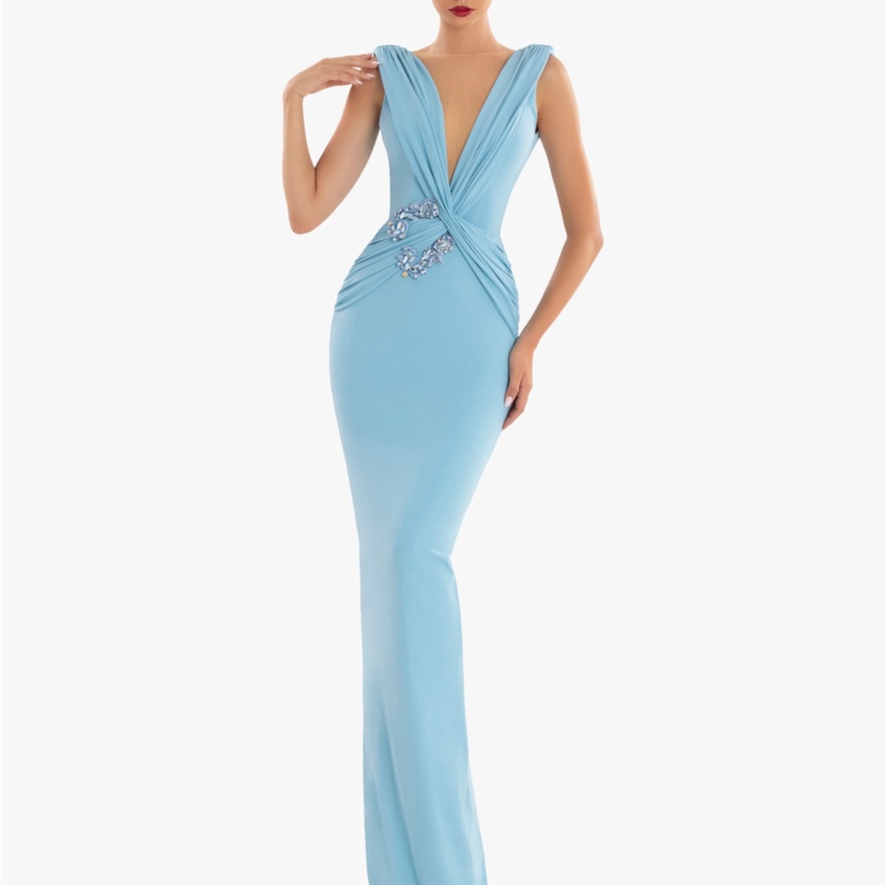 ALBINA DYLA Blue Butterfly Dress